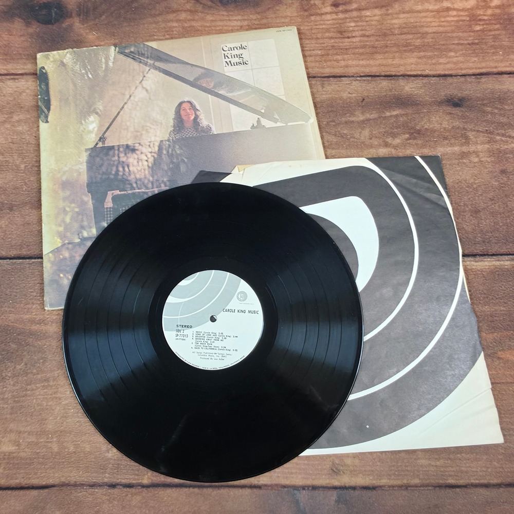 Carole King Music Vinyl Record 12" Black Good 1971 Ode Records SP-77013 Gatefold